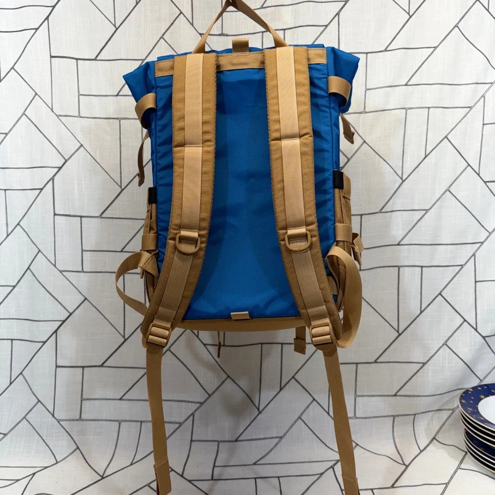 Topo Designs Rover Pack Classic OS Blue Tan Outdoor Laptop Backpack